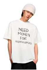 AFGK Need Money Handwritten Font Tee