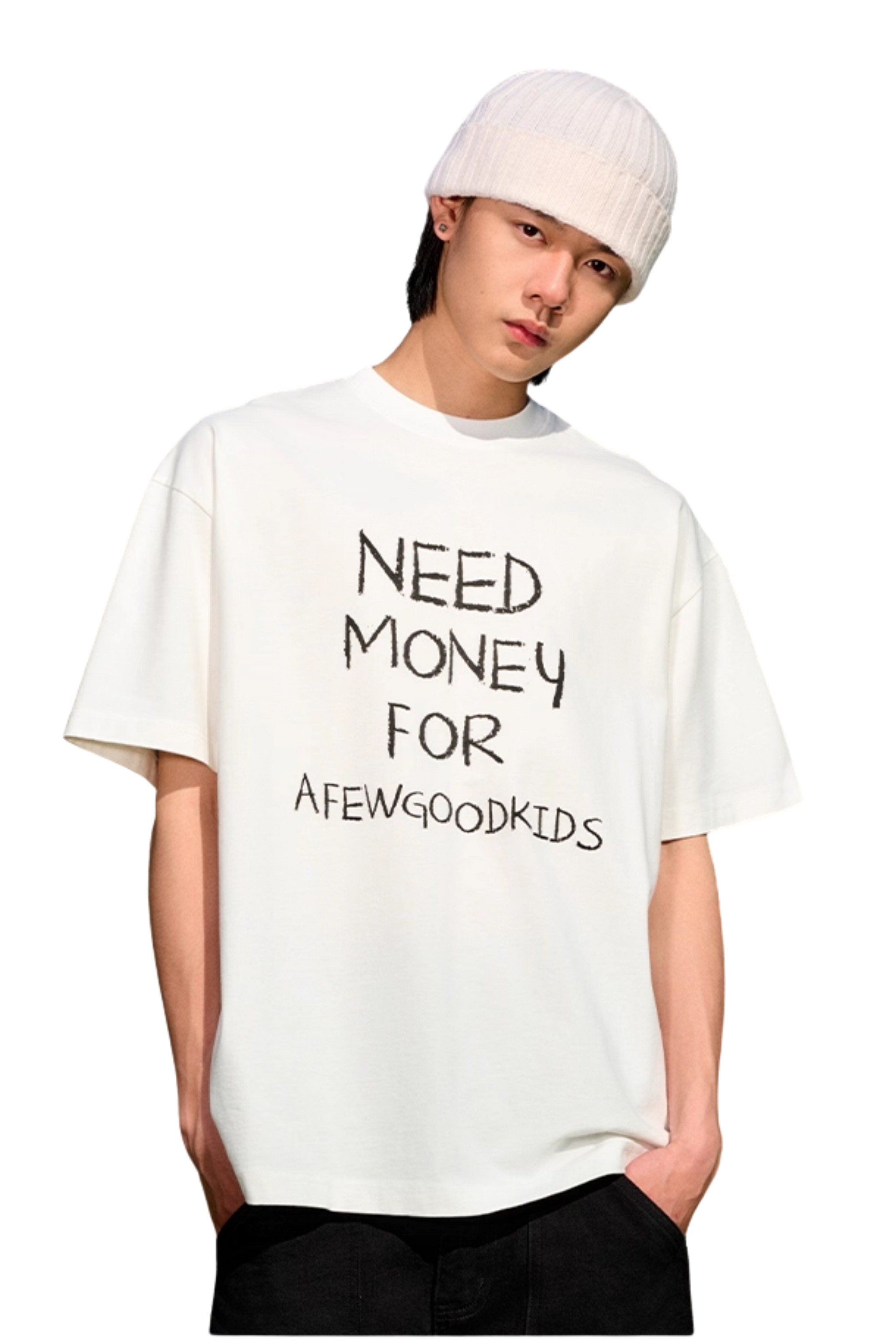 AFGK Need Money Handwritten Font Tee