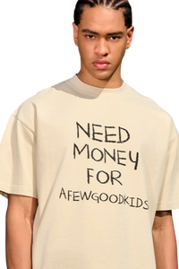 AFGK Need Money Handwritten Font Tee