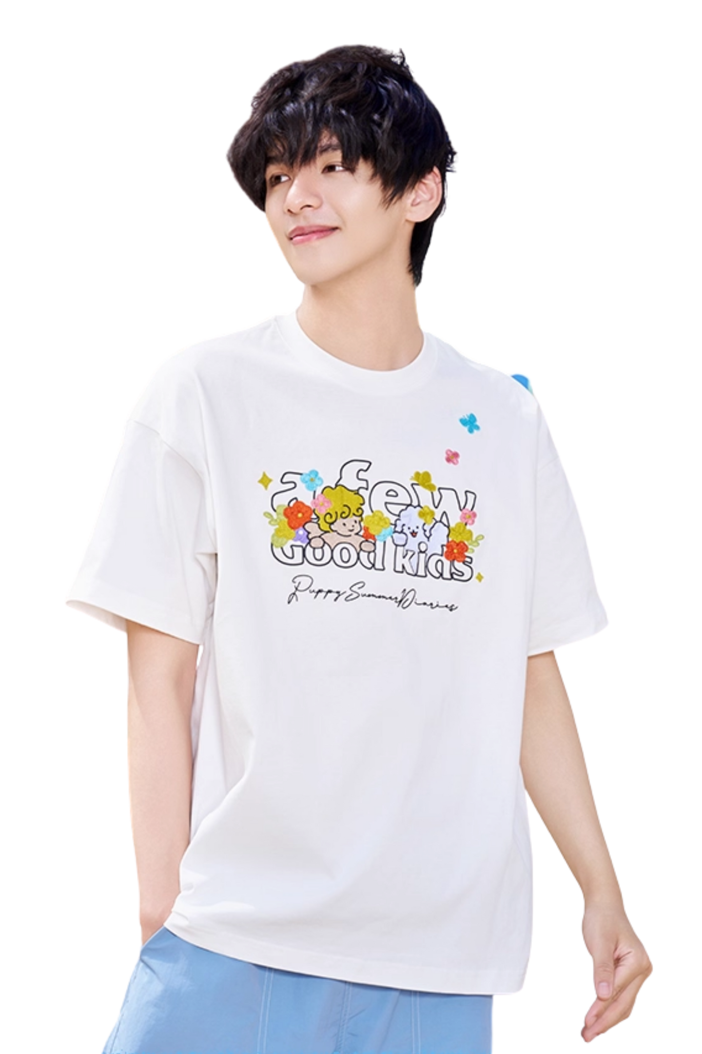 AFGK x Tombania Puppy Angel Embroidery Tee