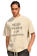 AFGK Need Money Handwritten Font Tee