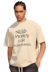 AFGK Need Money Handwritten Font Tee