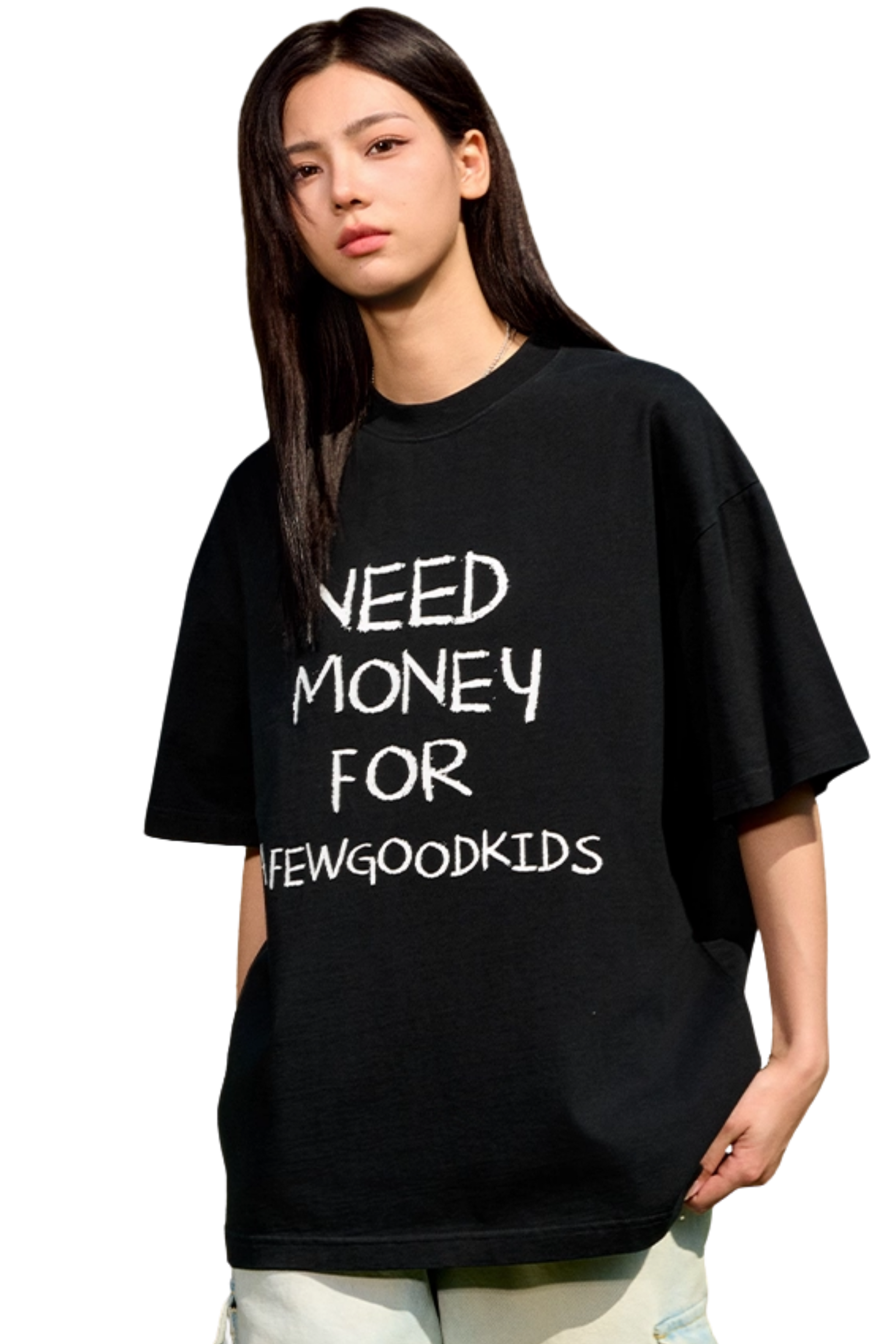 AFGK Need Money Handwritten Font Tee