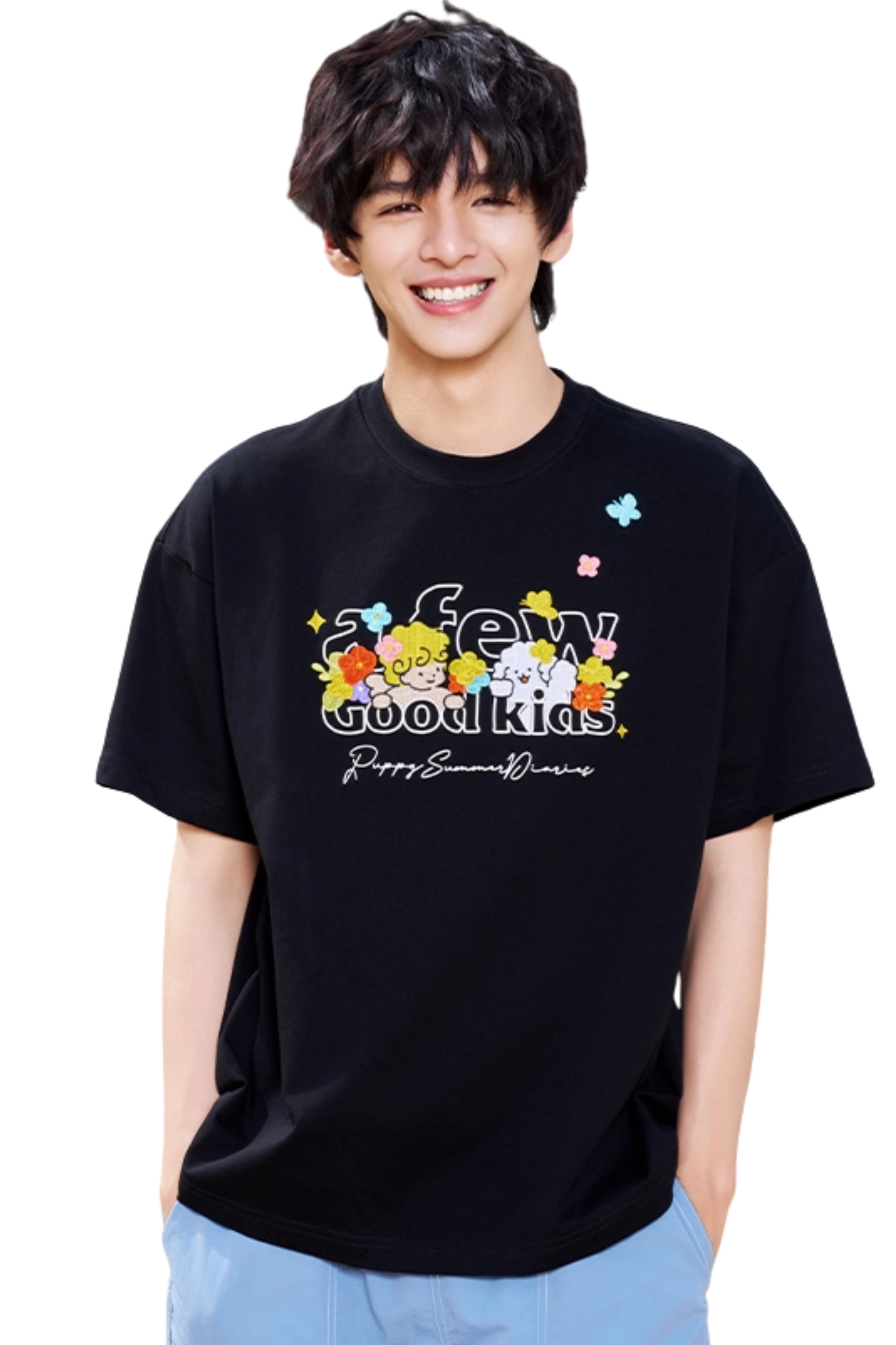 AFGK x Tombania Puppy Angel Embroidery Tee