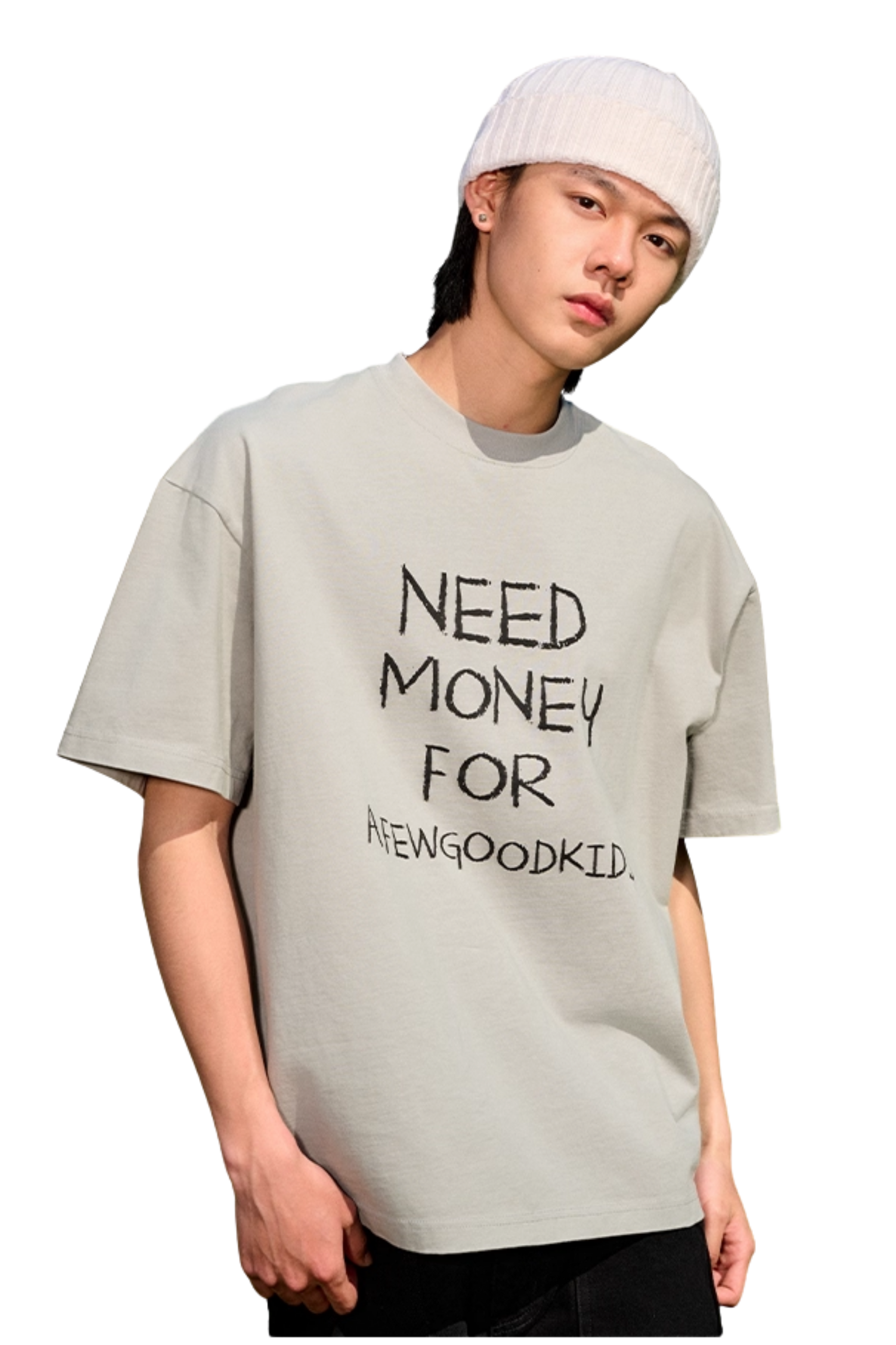 AFGK Need Money Handwritten Font Tee