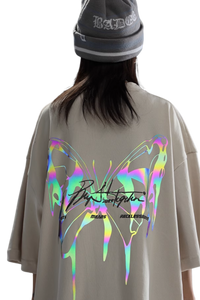 BJHG 3M Reflective Butterfly Embroidery Tee
