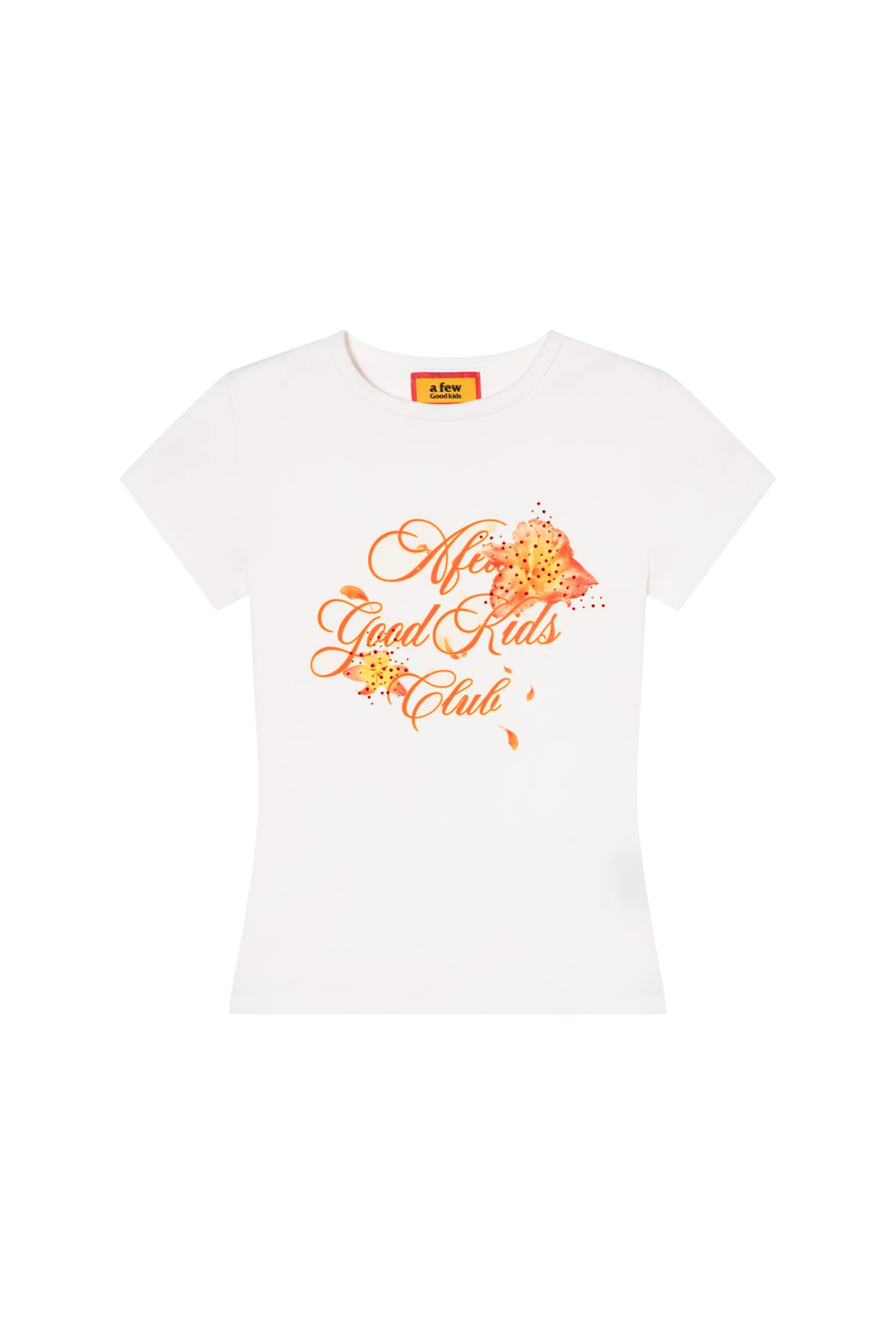AFGK Colourful Rhinestone Floral Tee