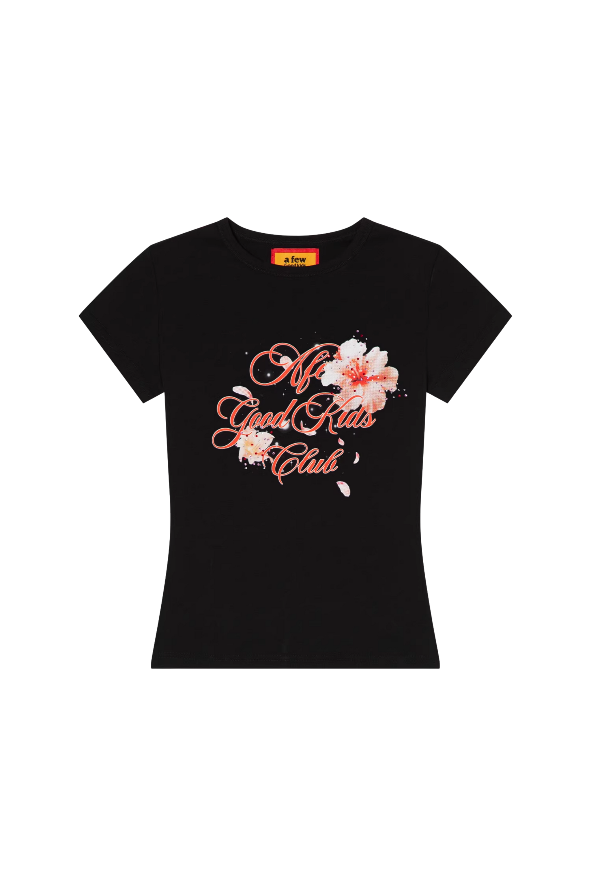 AFGK Colourful Rhinestone Floral Tee