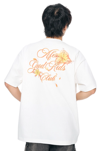 AFGK Colourful Rhinestone Floral Tee