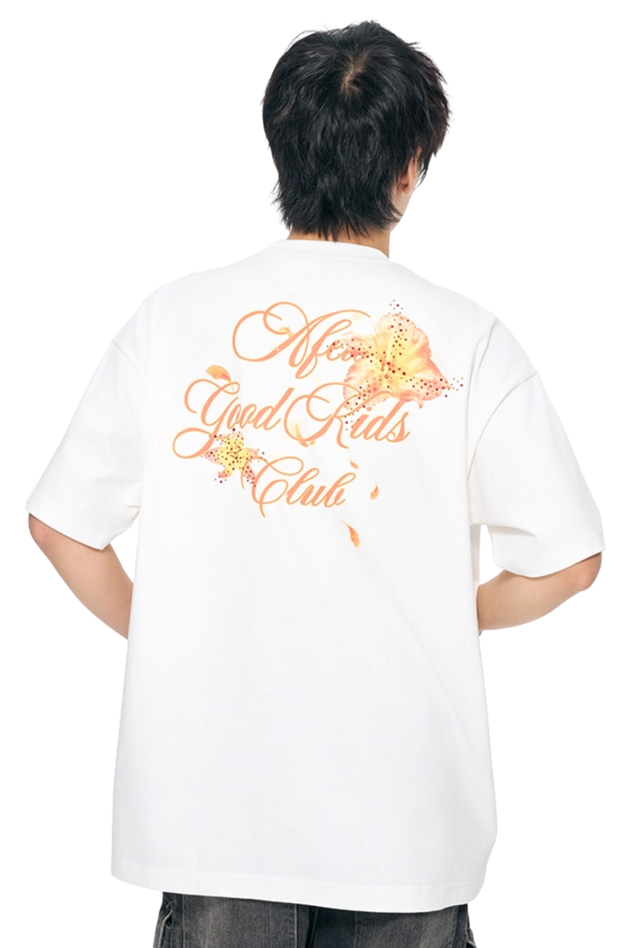 AFGK Colourful Rhinestone Floral Tee
