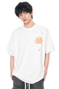 AFGK Colourful Rhinestone Floral Tee