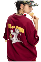 BJHG x Tom & Jerry Love Cheese Sticker Tee