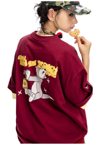 BJHG x Tom & Jerry Love Cheese Sticker Tee