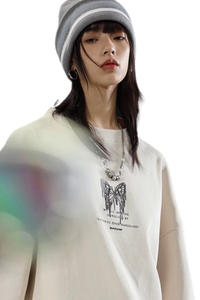 BJHG 3M Reflective Butterfly Embroidery Tee