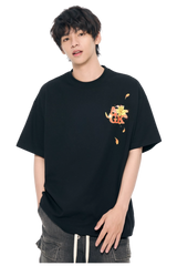 AFGK Colourful Rhinestone Floral Tee