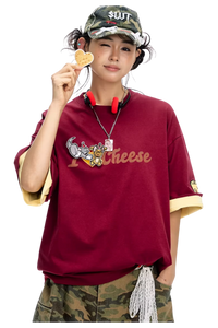 BJHG x Tom & Jerry Love Cheese Sticker Tee