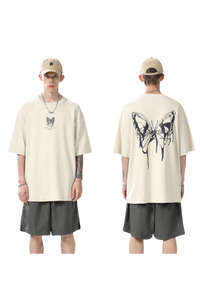 BJHG 3M Reflective Butterfly Embroidery Tee