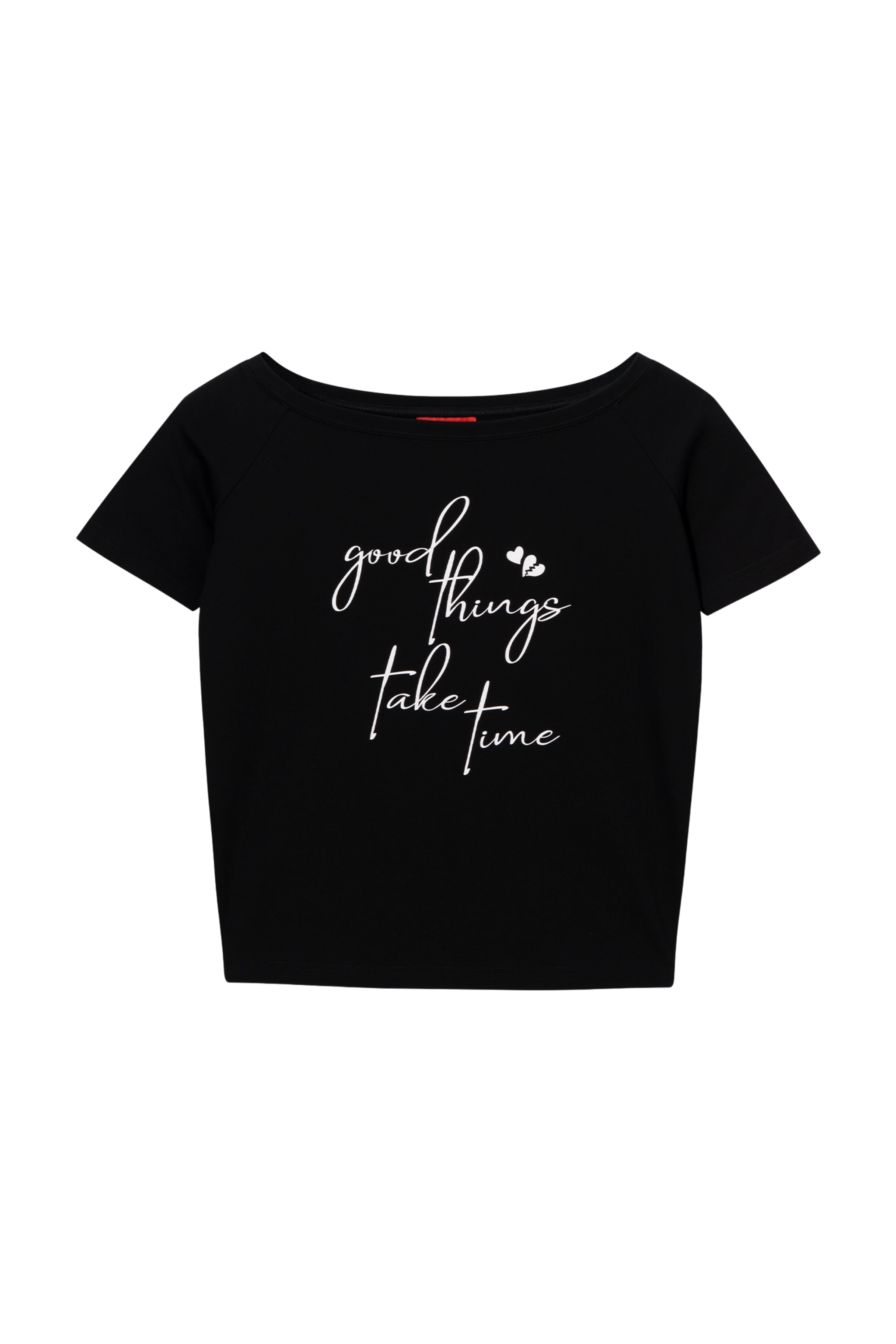 AFGK Cursive One Shoulder Ladies Tee