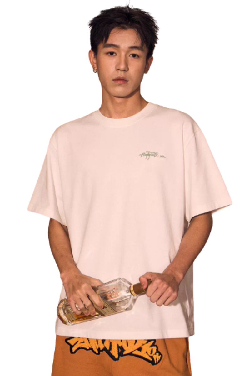 RIC Camellia Flower Embroidery Tee