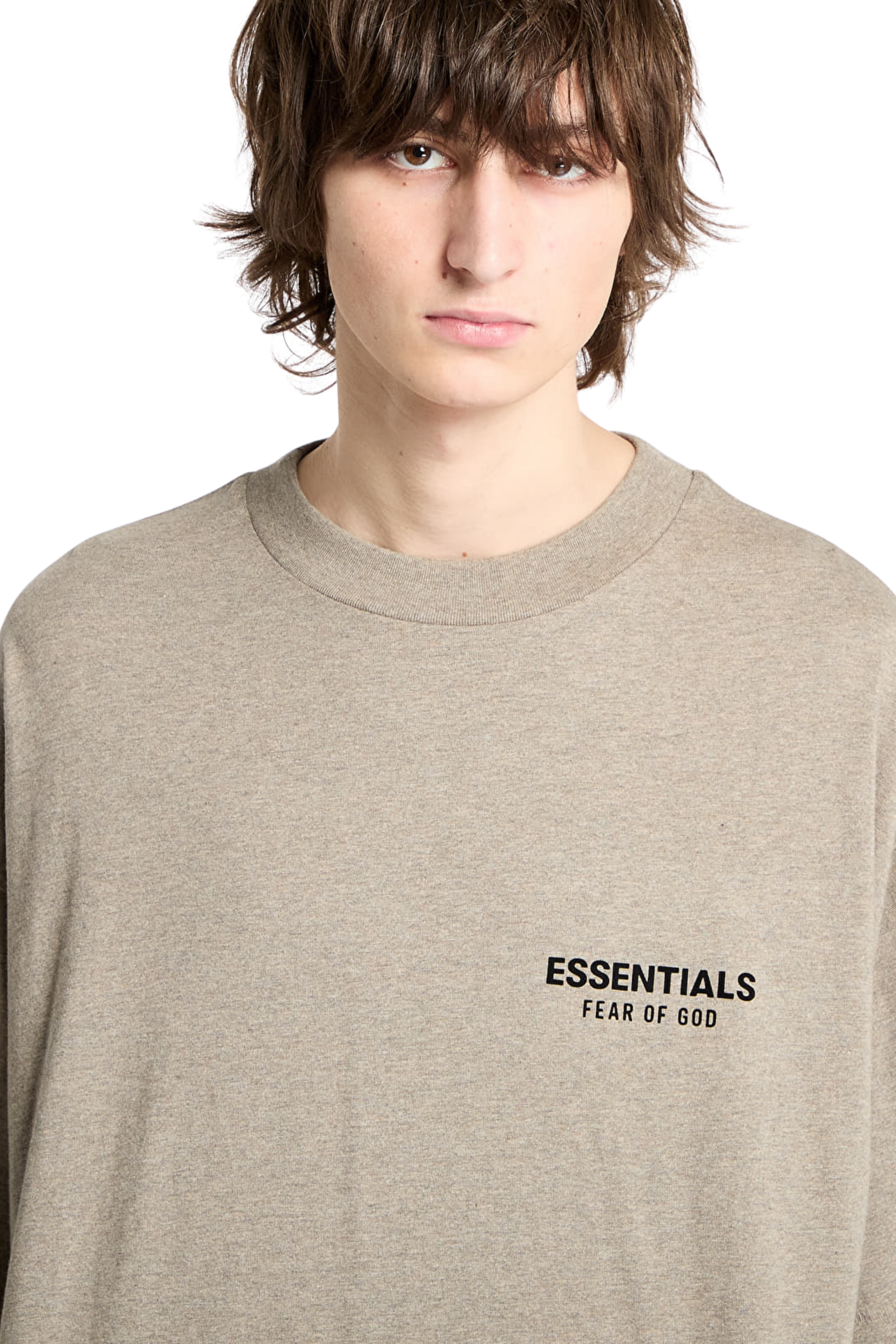 SS25 FOG Essentials Jersey Crewneck Tee HEATHER GREY