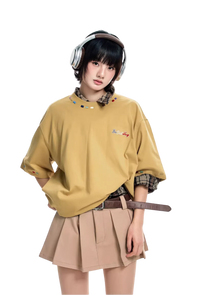 BJHG Embroidery Stitch Tee