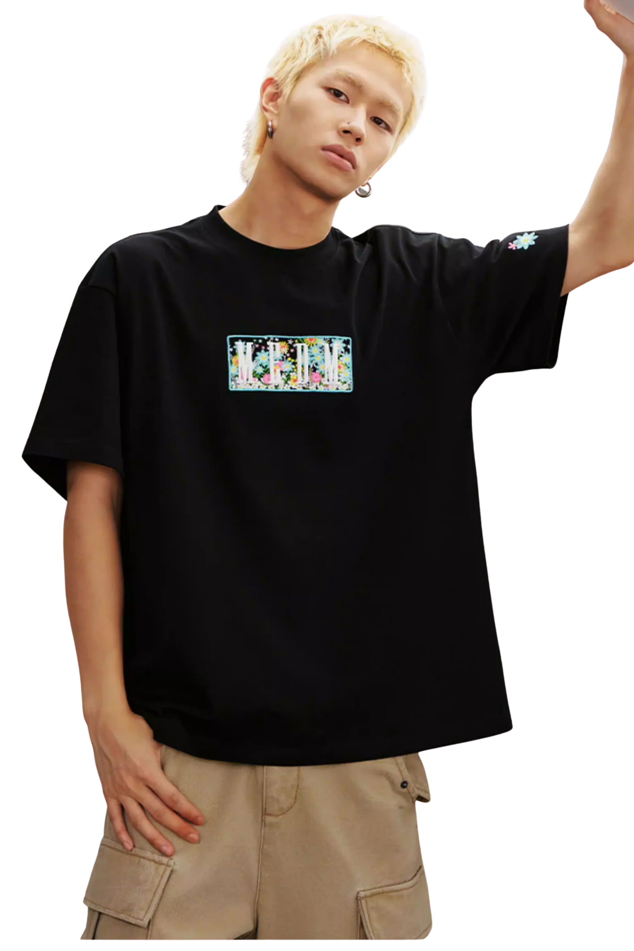 MEDM SS25 Box Floral Logo 2.0 Tee