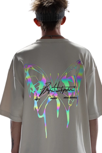 BJHG 3M Reflective Butterfly Embroidery Tee