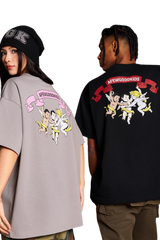 AFGK Triple Angel Washed Distressed Tee