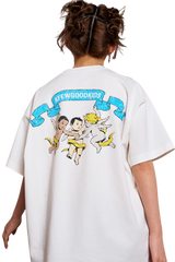 AFGK Triple Angel Washed Distressed Tee