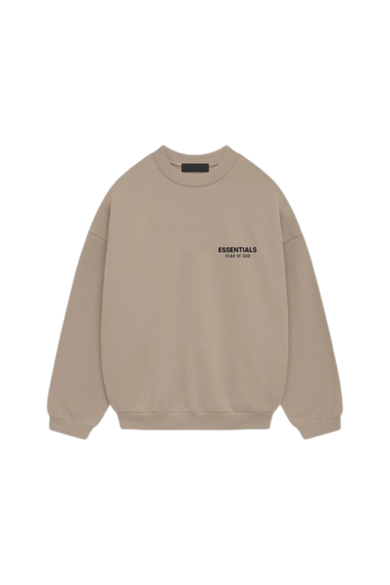 Fear Of God Essentials FW24 Fleece Crewneck Sweater DESERT SAND [192HO246267F]
