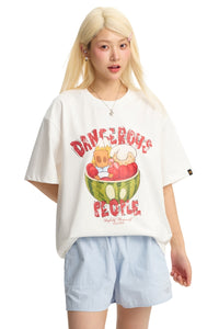 Dangerouspeople DSP Summer Beach Watermelon Logo Cool‑Touch Unisex T‑Shirt