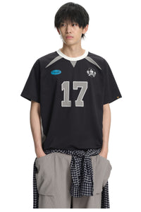 Dangerouspeople DSP Paneled Soccer Raglan Tee Sport Quick‑Dry Cool‑Touch T‑Shirt