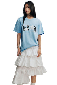 MEDM Star Patch Print Cotton Couple Tee