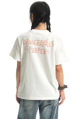 DangerousPeople DSP Color‑Block Imitation‑Embroidery Print Cotton Tee