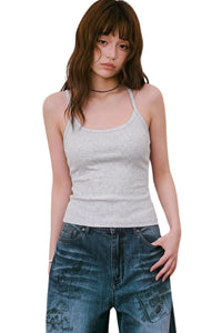 MEDM Classic Script Embroidery Women Heavyweight Tank Top