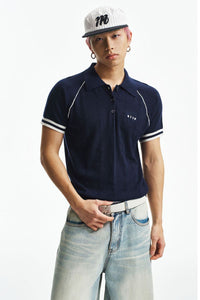 MEDM Jacquard Small LOGO Color MosaicShort Sleeve POLO