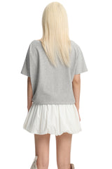 DangerousPeople｜Whimsical Garden Music‑Note One‑Shoulder Women’s T‑Shirt