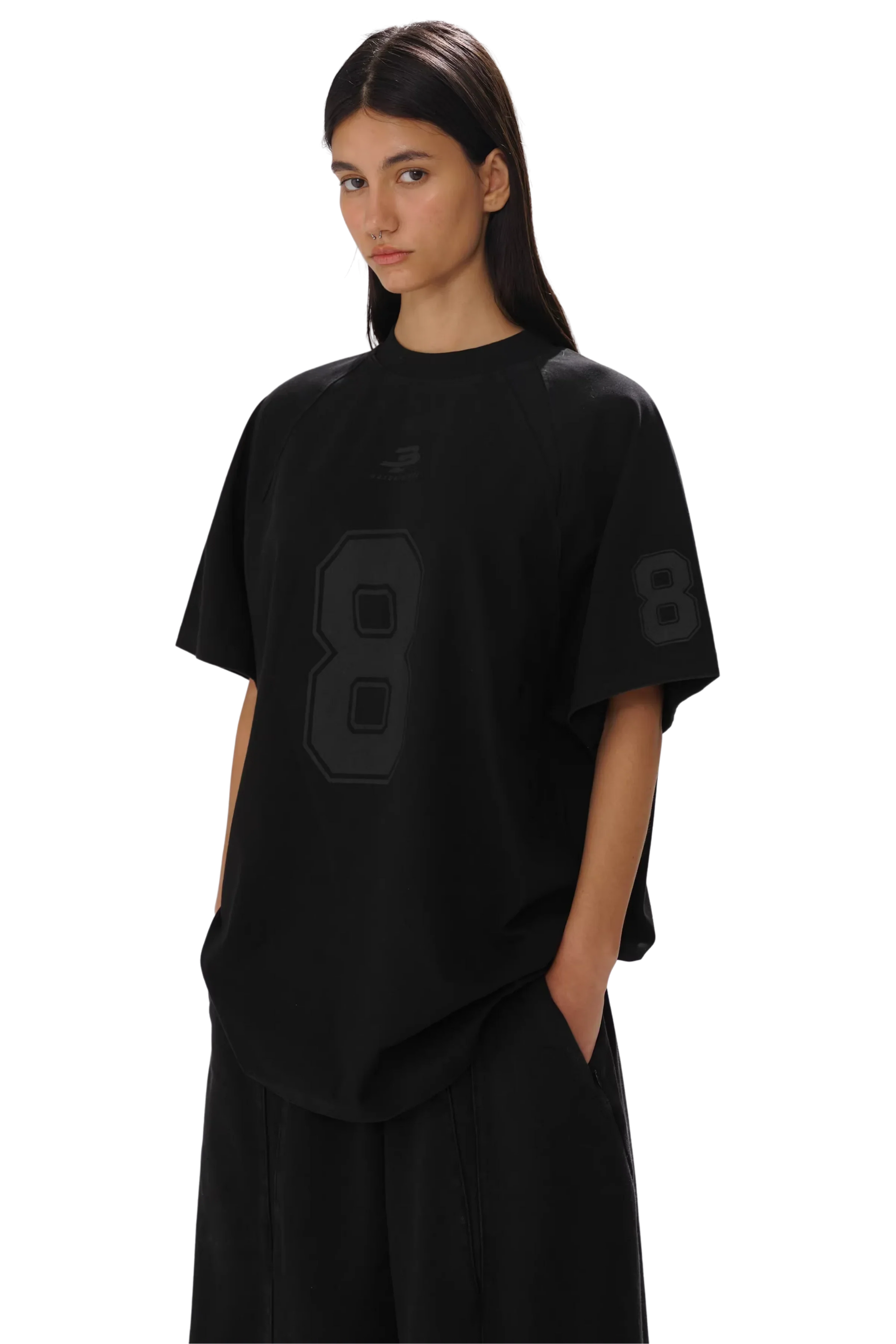 Masonprince No. 8 Jersey Style Cotton Tee