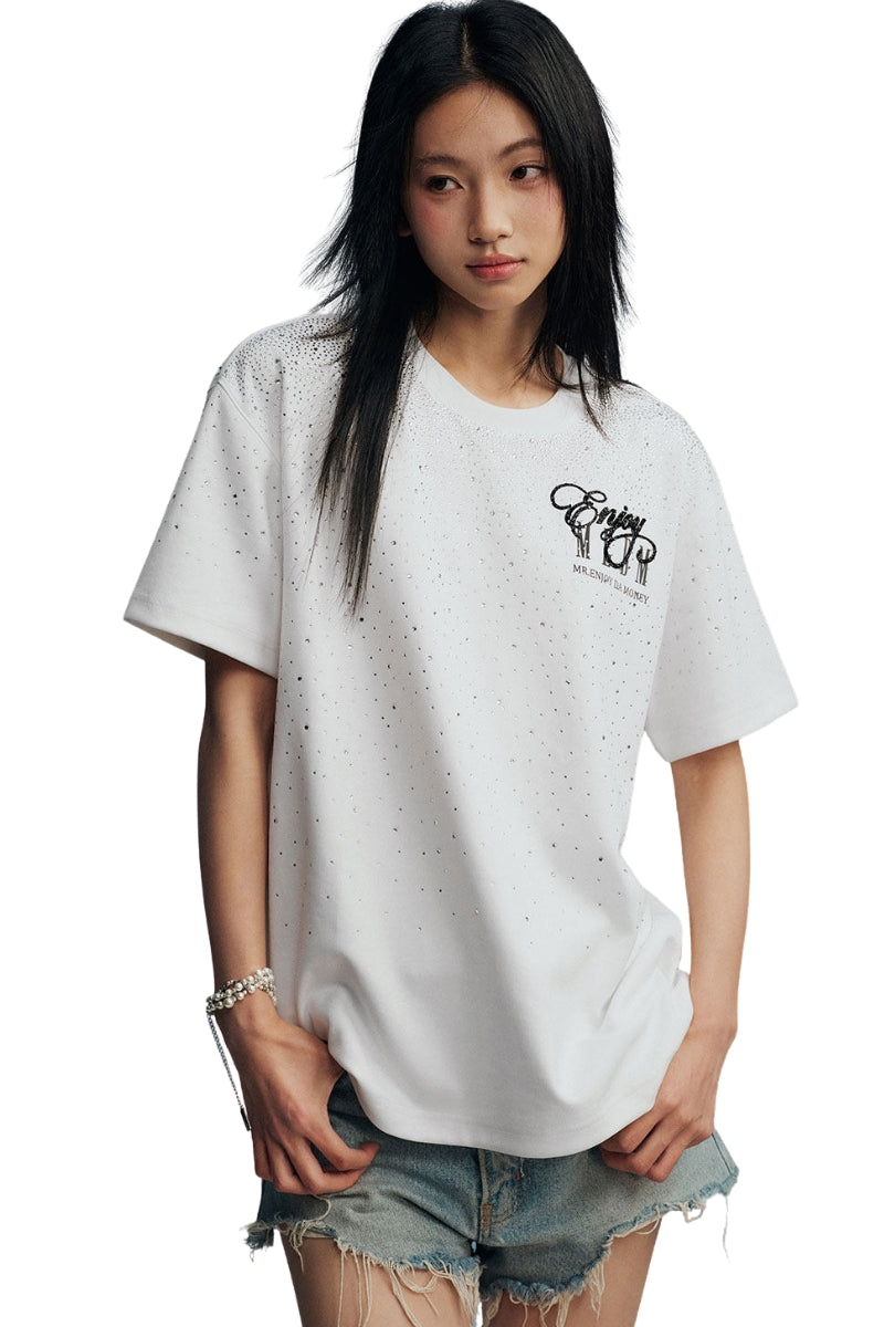 MEDM Gradient Star Rhinestone Tee
