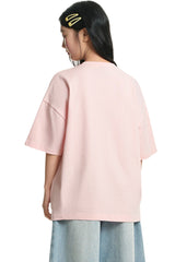 Dangerouspeople DSP Small‑D Castle Firework Embroidery Loose Tee