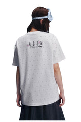 MEDM × Iria Mailbox Co-branded Cat Star Print Slim Fit Tee