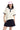 DangerousPeople DSP｜Boxy Fit Color‑Block Raglan Sleeve Vintage College Polo Tee