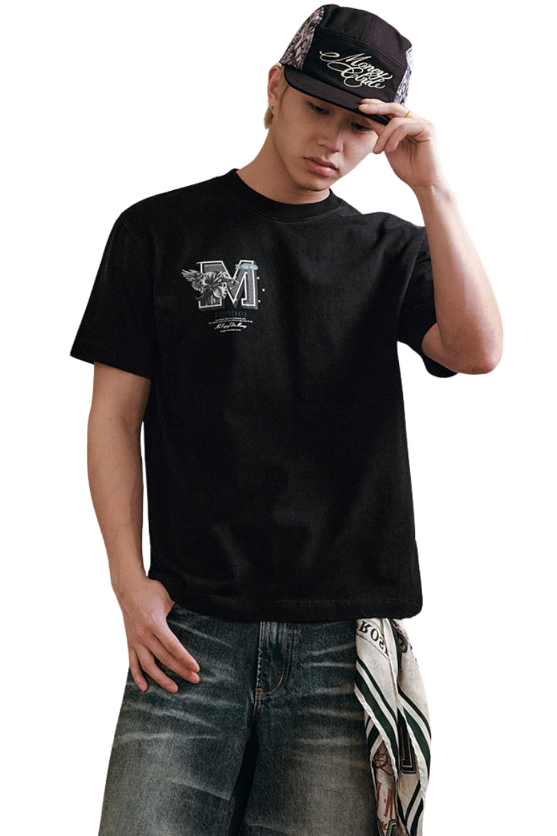 MEDM Vintage Dollar Back Graphic Unisex Streetwear Tee