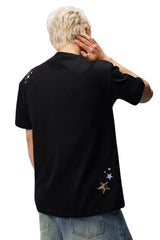 MEDM Leopard Patch Logo Oversized Unisex Tee