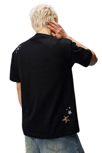 MEDM Leopard Patch Logo Oversized Unisex Tee