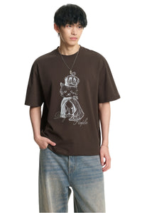 Dangerouspeople DSP Bomb King Print Embroidery Loose‑Fit Tee
