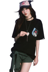MEDM x Sanrio Kuromi Knit Pocket Graphic Tee
