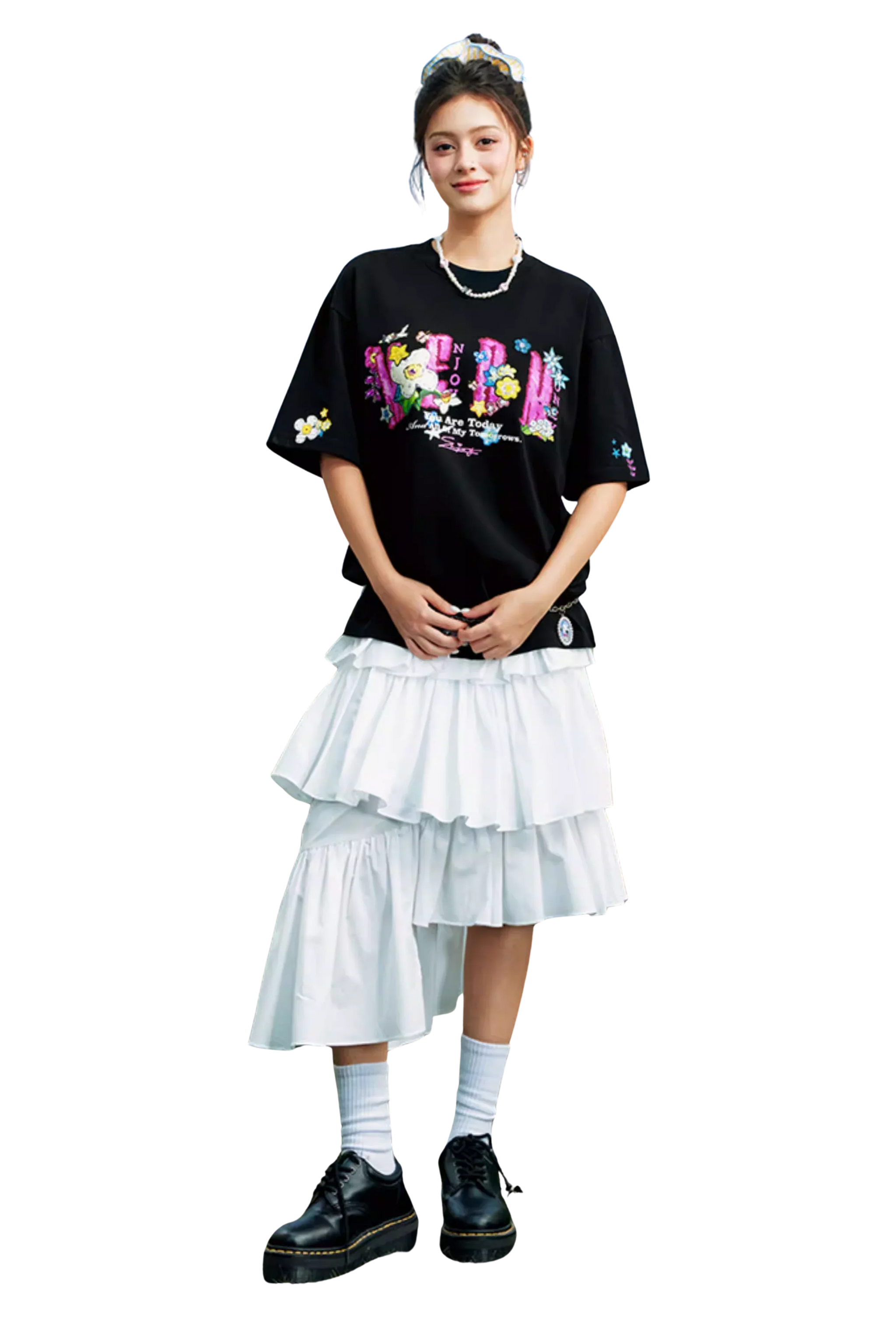 MEDM x NEWMASUS Big Head Image Tee