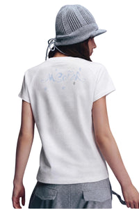 MEDM x Iria Mailbox Guardian Dog Print Women Raglan Tee