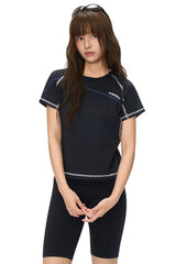 AFGK 7A Anti-Bacterial Flatlock Stitch T-Shirt, Unisex Loose Summer Sports Tee